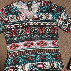 Women's Patterned Long Sleeve Shirt